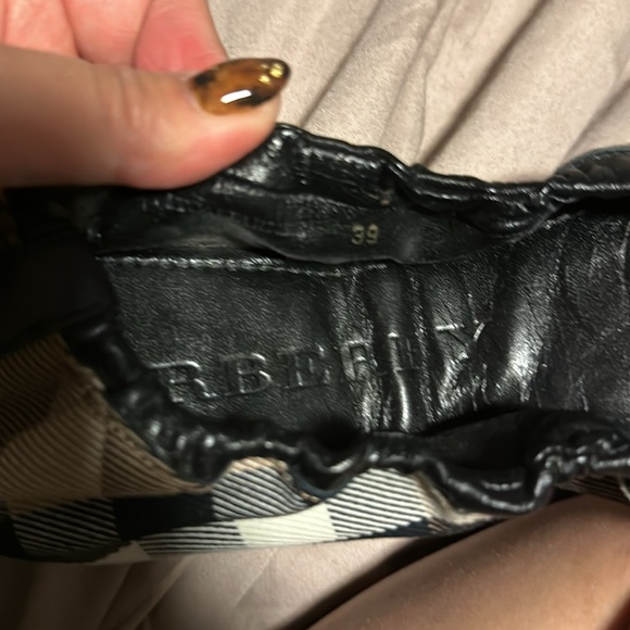 Burberry Nova Check triple buckle scrunch ballet flats - Picture 2 of 8